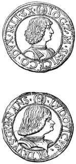 Testoni of Gian Galeazzo Sforza Duke of Milan.
