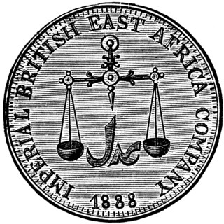 Rupee British East African Society.