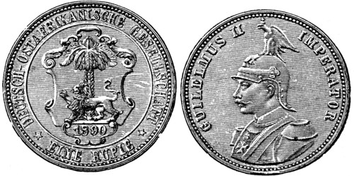 Rupee German East African Company.
