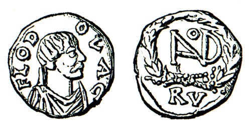 Silver coin of Odoacer.