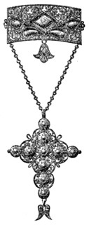 Jewelry enamel technique.
