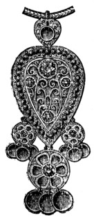 Jewelry enamel technique.