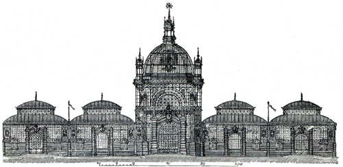 Building of the International Exhibition in Berlin.