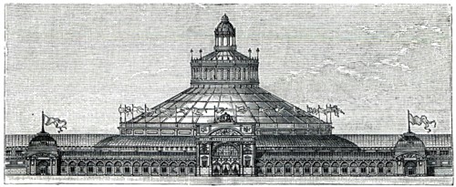 Rotunda of the International Exhibition in Vienna.