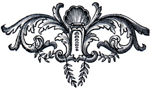 French Rococo vignette.