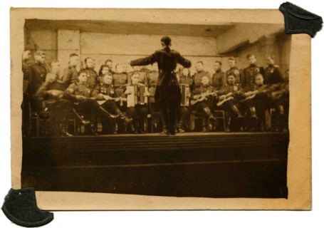 Concert of Soviet Army amateur orchestra.