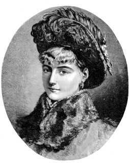 Portrait of a young woman with short blond hair