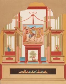 Frescoes on the wall of the Temple of Venus