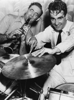 Benny Goodman on clarinet and Gene Krupa on drums.