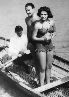 Princess Ira Furstemberg with her husband Hohenlohe Langenburg on lake garda.