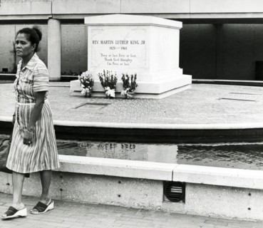 Paying Homage To Crypt Of Martin Luther King.