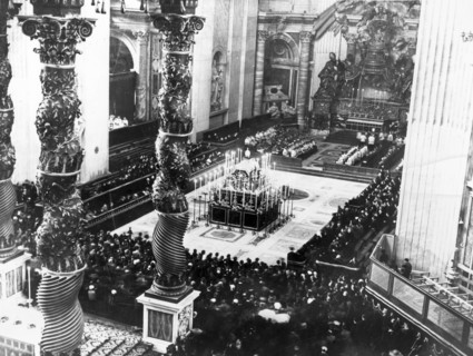 The Funeral Of Pope Pius Xii In St. Peter'S, Rome.
