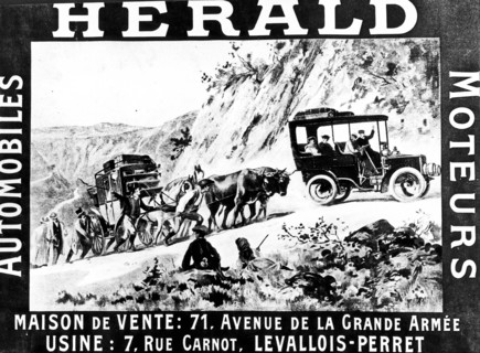 The First Advertising Of Cars.