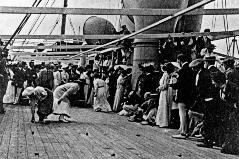 Recreation And Games On A Passenger Ship.