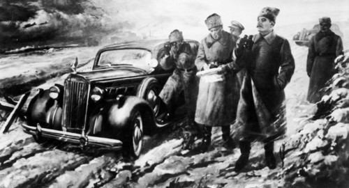 Joseph Stalin At The Front.