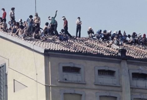 Prisoners In Revolt On The Roof Of San Vittore.
