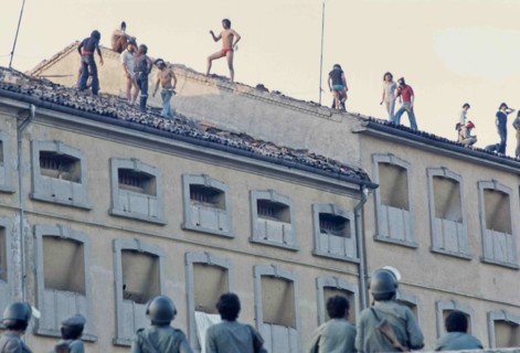 Prisoners In Revolt On The Roof Of San Vittore.