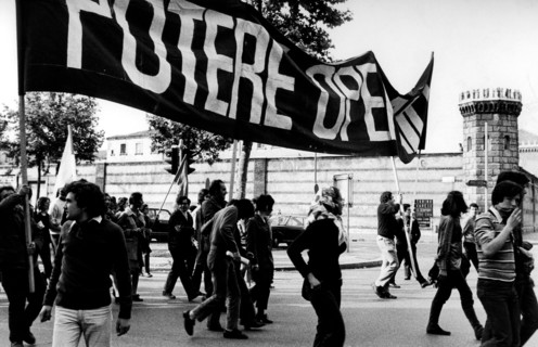Power Worker Manifested Outside The Prison Of San Vittore.