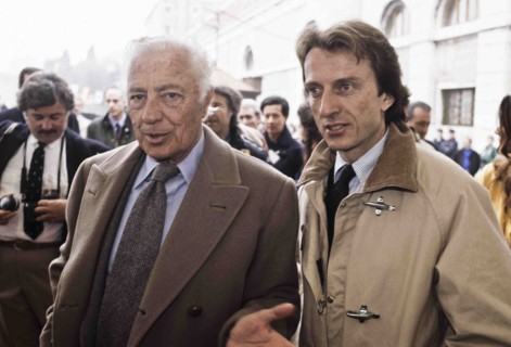 Gianni Agnelli And Luca Di Montezemolo.