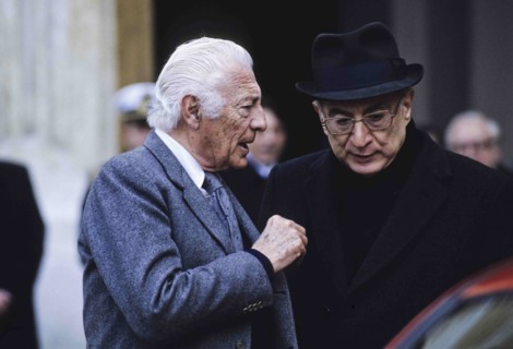 Gianni Agnelli With Francesco Cossiga, '90s.