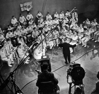Orchestra At Televiosion Studio.