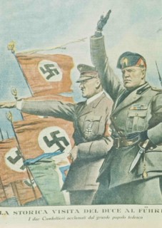 Benito Mussolini And Adolf Hitler.