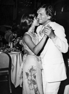 Barbi Benton and Hugh Hefner.