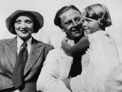 Marlene Dietrich, Rudolf Sieber and Maria Riva.