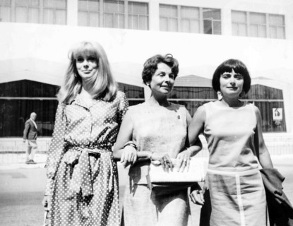 Catherine Deneuve and Agnes Varda.