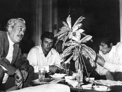 John Huston, Ehud And Assi Dayan.