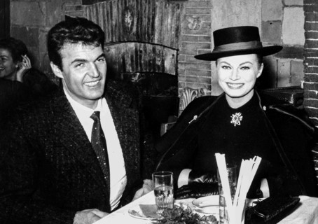 Anita Ekberg and Franco Silva.