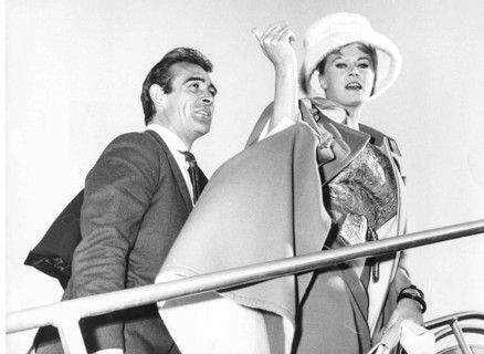 Anita Ekberg and Sean Connery.