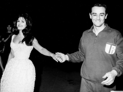 Vittorio Gassman and Dalida.