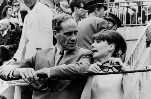 Audrey Hepburn and Mel Ferrer.