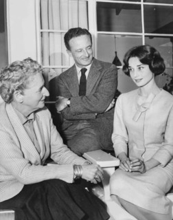 Audrey Hepburn, Kathryn Hulme and Fred Zinnemann.