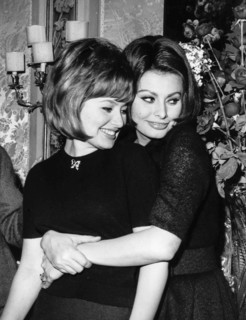 Sophia Loren With Her Sister Maria.