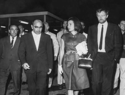 Dino De Laurentiis, Richard Harris and Soraya Esfandiary Bakhtiari.