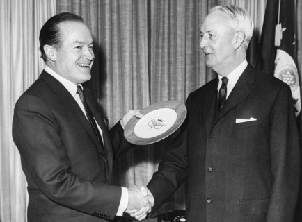 Bob Hope And The American Ambassador David Bruce.