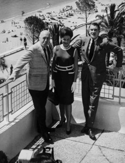 Gene Tierney, Otto Preminger and Walter Pidgeon.