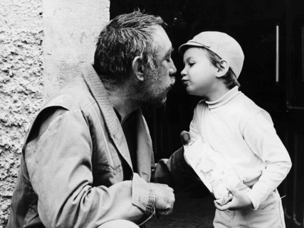 Anthony Quinn With Son Lorenzo.