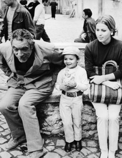 Anthony Quinn With Son Lorenzo And Wife Jolanda Addolori.