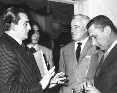 Luchino Visconti, Vittorio De Sica and Paolo Stoppa.