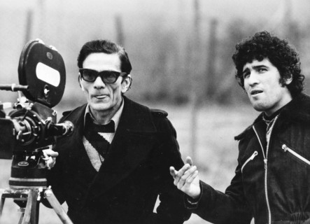 Pier Paolo Pasolini and Ninetto Davoli.