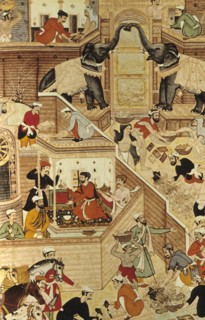 India Around 1600 Harem Entrance Controlled By A Couple of Elephants