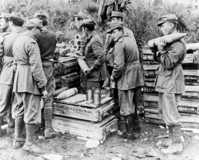 Italians Bullets Against The Nazi Enemy During The Liberation.