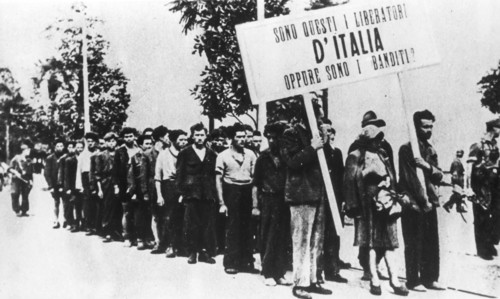 The Macabre Procession Of The 43 Partisans Who Parading And Then Will Be Shot By The Nazis In Fondotoce.