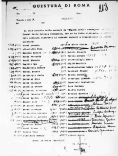 The Document With The List Of Hostages To Be Shot.