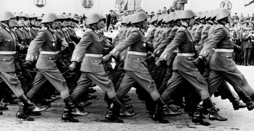 Military parade, Marx Engels Platz, East Berlin