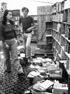 Italy, Milan, universita statale, sale of used books, 70