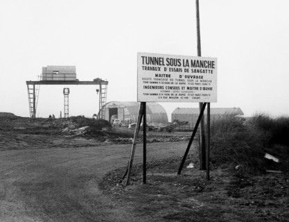 Start of construction of the Channel Tunnel, France, 70's